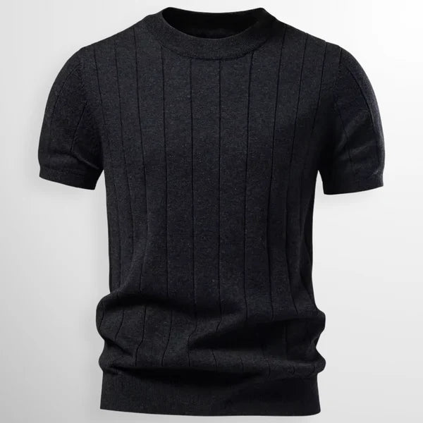 Aura | Luxe Gebreid Verticaal-Reliëf Shirt