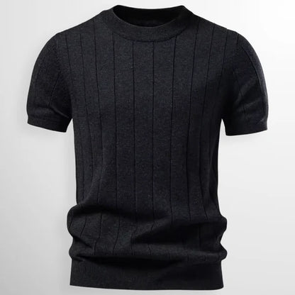 Aura | Luxe Gebreid Verticaal-Reliëf Shirt