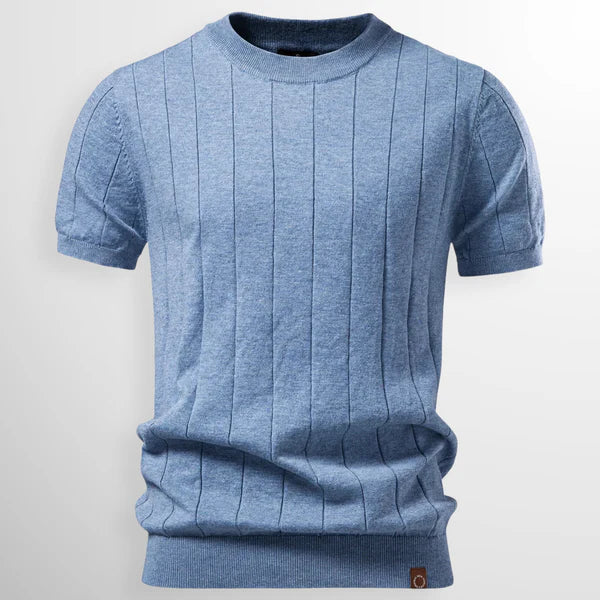 Aura | Luxe Gebreid Verticaal-Reliëf Shirt