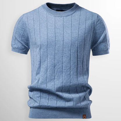 Aura | Luxe Gebreid Verticaal-Reliëf Shirt