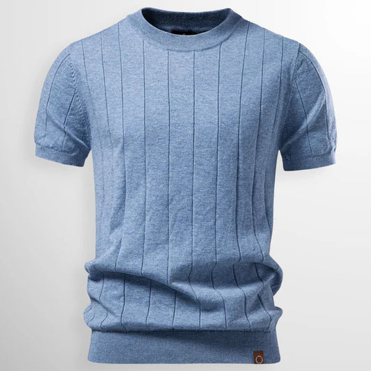 Aura | Luxe Gebreid Verticaal-Reliëf Shirt
