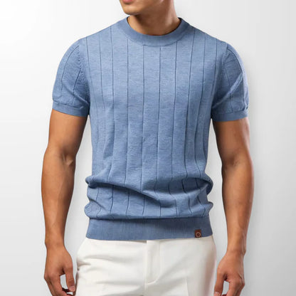 Aura | Luxe Gebreid Verticaal-Reliëf Shirt