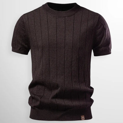 Aura | Luxe Gebreid Verticaal-Reliëf Shirt