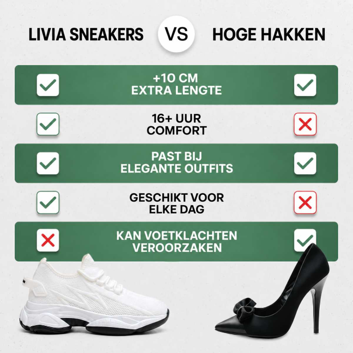 Livia | Comfortsneakers met Onzichtbare Lift