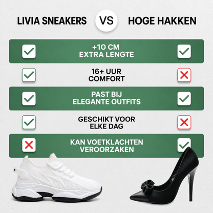 Livia | Comfortsneakers met Onzichtbare Lift