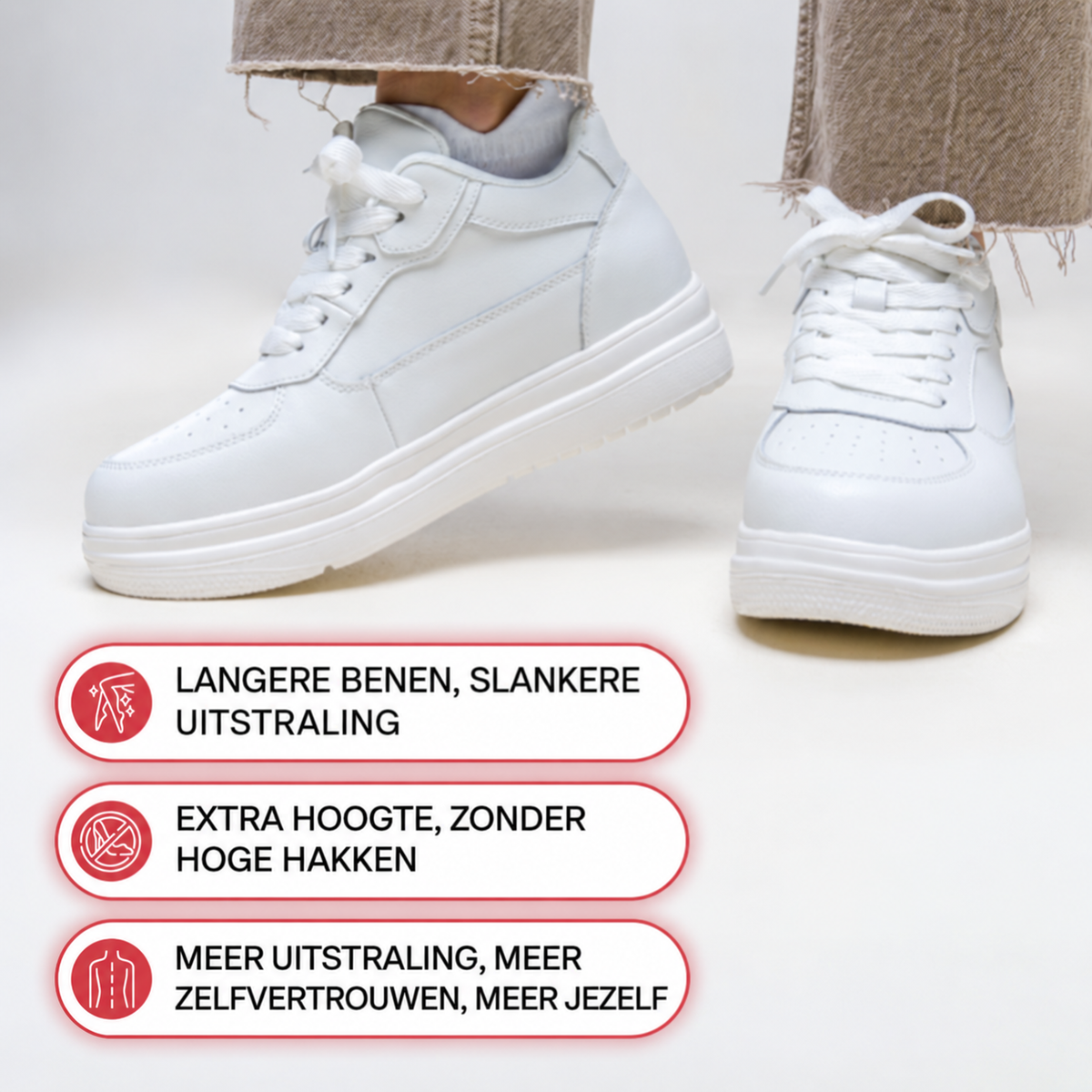 Nora | Sneakers met Onzichtbare Lift
