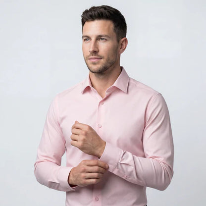 Linear | Strijkvrij Bamboo-Blend Slim Fit Overhemd