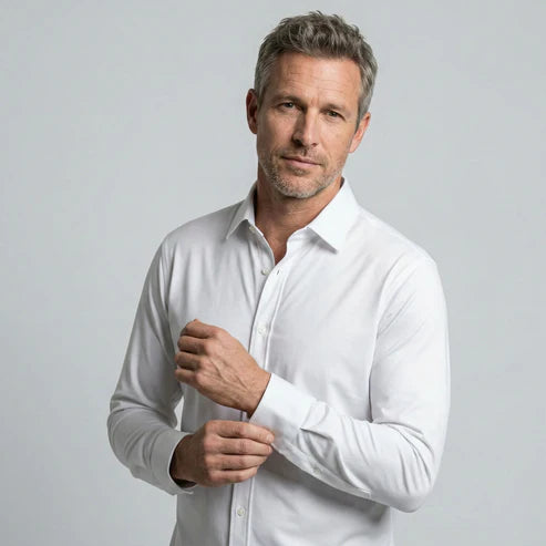 Linear | Strijkvrij Bamboo-Blend Slim Fit Overhemd